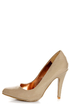 GoMax Ashland 01Z Tan Patent Pumps