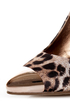 My Delicious Expo Tan Leopard Pointed Cap-Toe Pumps