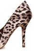 My Delicious Expo Tan Leopard Pointed Cap-Toe Pumps