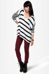 A Sailor\\\\\\\'s Life Black and Ivory Striped Sweater