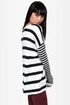 A Sailor\\\\\\\'s Life Black and Ivory Striped Sweater
