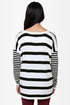 A Sailor\\\\\\\'s Life Black and Ivory Striped Sweater