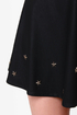 Star-Studded Cast Black Studded Vegan Leather Skirt