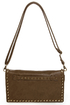 Surrounded by Studs Taupe Studded Clutch