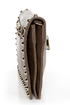 Surrounded by Studs Taupe Studded Clutch