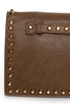 Surrounded by Studs Taupe Studded Clutch