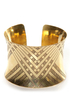 Zad Are You Up For It? Gold Cuff Bracelet
