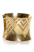Zad Are You Up For It? Gold Cuff Bracelet