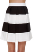 Good and Pleat-y Black and White Skirt