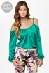 Hot and Cold Teal Top