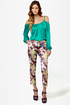 Hot and Cold Teal Top