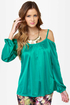 Hot and Cold Teal Top