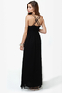 Tug at Your Heart Strings Black Maxi Dress