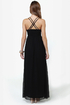 Tug at Your Heart Strings Black Maxi Dress