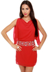 High Roller Beaded Red Dress