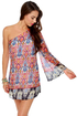 Ikat Get Enough Print One Shoulder Dress