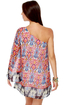 Ikat Get Enough Print One Shoulder Dress