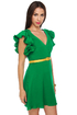 Touch of Sleeve-il Green Dress