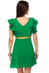 Touch of Sleeve-il Green Dress