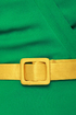 Touch of Sleeve-il Green Dress
