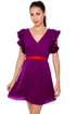 Touch of Sleeve-il Purple Dress