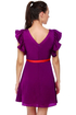 Touch of Sleeve-il Purple Dress