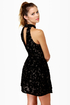 Velvet-iculture Black Halter Dress