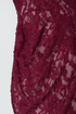 Rhonda Burgundy Lace Romper