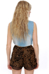 Bobcat Burnout Leopard Print Shorts