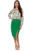 Fashion Internship Green Pencil Skirt