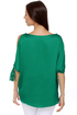 Fan-Tassle Teal Top