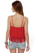 Fringe Astaire Red Tank Top