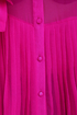 Pleat and Greet Fuchsia Silk Top
