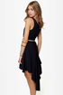 Friends in High-Low Places Navy Blue Dress