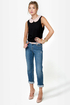 Pearly Sue Beaded Black Top
