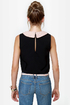 Pearly Sue Beaded Black Top
