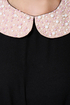 Pearly Sue Beaded Black Top