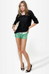 Dance-a-thon Mint Green Sequin Shorts
