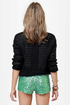 Dance-a-thon Mint Green Sequin Shorts