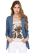 Christie Brinkley Blue Denim Blazer