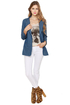 Christie Brinkley Blue Denim Blazer
