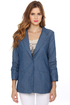 Christie Brinkley Blue Denim Blazer
