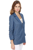 Christie Brinkley Blue Denim Blazer