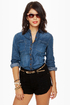 Blank NYC Studded Denim Shirt