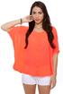 BB Dakota Deliz Neon Orange Top