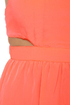 BB Dakota Lunette Neon Coral Halter Dress