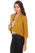 BB Dakota Suki Topaz Yellow Cropped Jacket