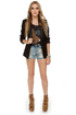 BB Dakota Zane Black Blazer