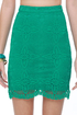 BB Dakota by Jack Jillian Teal Lace Skirt