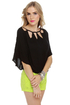 BB Dakota by Jack Sybella Cutout Black Top